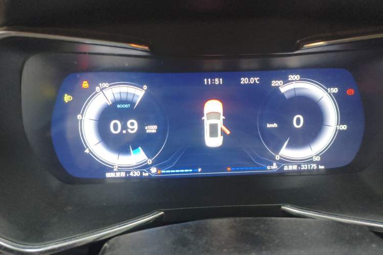 Used Zotye T500 2018 1.5T Automatic Smart Connected Prestige Model Instrument Cluster