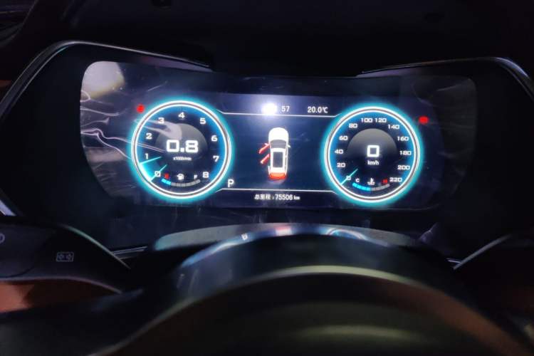 Used Zotye T500 2018 1.5T Automatic Smart Connected Prestige Model Odometer Close Up
