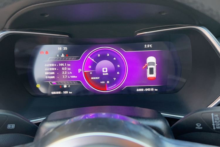 Used Zotye T500 2018 1.5T Automatic Smart Connected Prestige Model Odometer Close Up