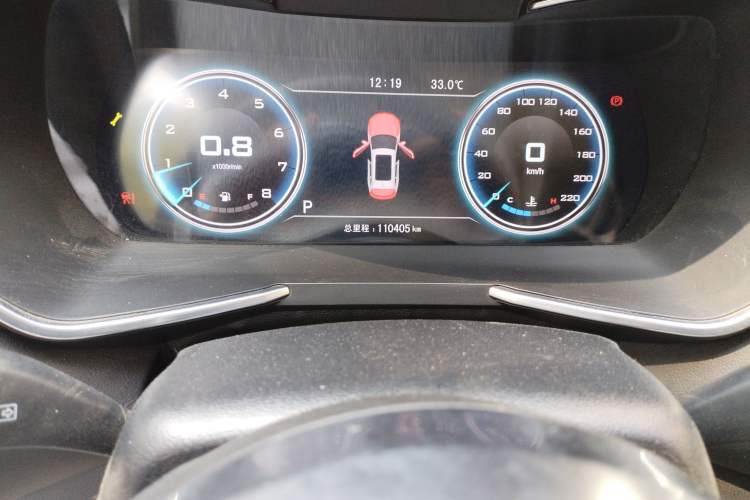 Used Zotye T500 2018 1.5T Automatic Smart Connect Flagship Model Odometer Close Up