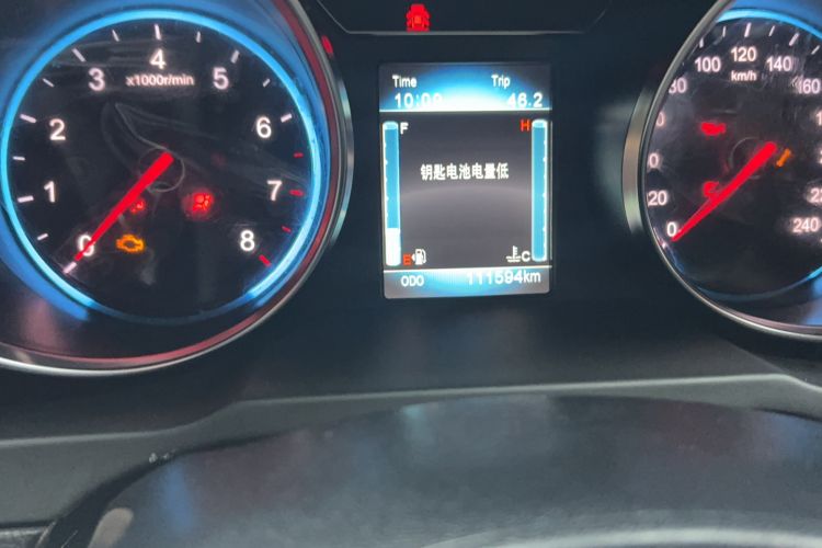 Used Zotye T600 2016 Sport Edition 1.5T Manual Luxury Model Odometer Close Up