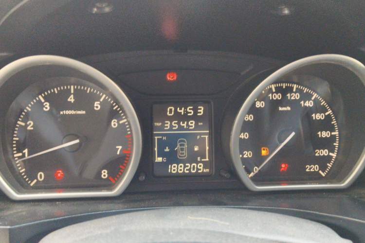 Used Zotye T600 2015 1.5T Manual Elite Model Instrument Cluster