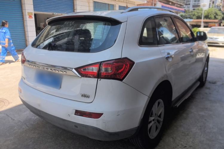 Used Zotye T600 2015 1.5T Manual Luxury Model Rear Right 45 Deg