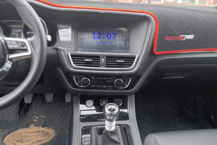 Used Zotye T600 2016 Sport Edition 1.5T Manual Luxury Model Audio And AC Panel