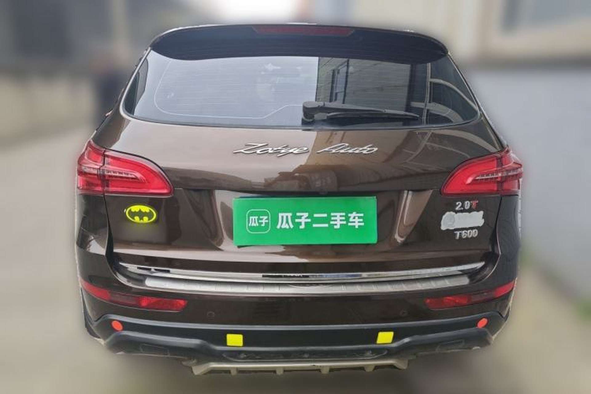 Used Zotye T600 2016 Sport Edition 2.0T DCT Luxury Model Rear