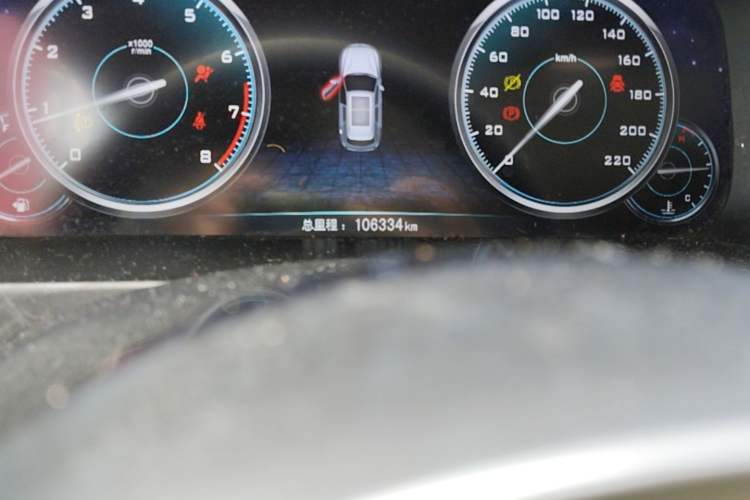 Used Zotye T600 2016 Sport Edition 1.5T Manual Prestige Model Odometer Close Up