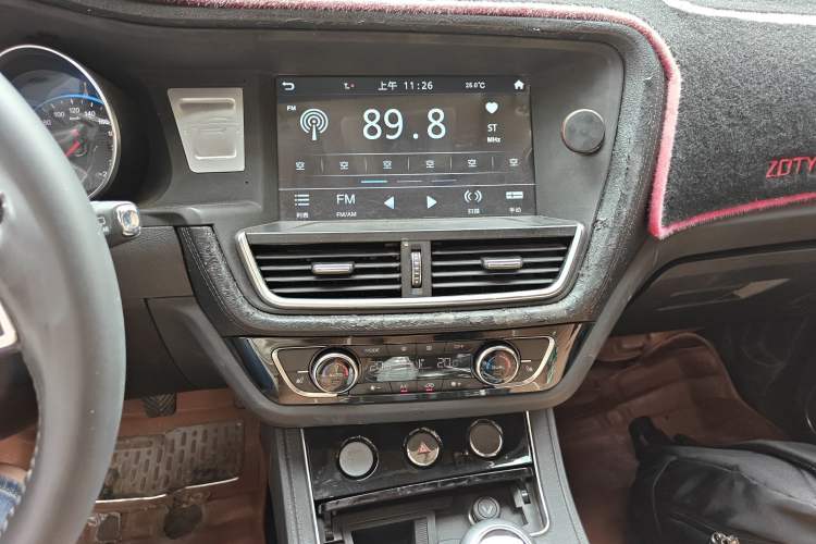 Used Zotye T600 2016 Sport Edition 1.5T Manual Luxury Model Audio And AC Panel