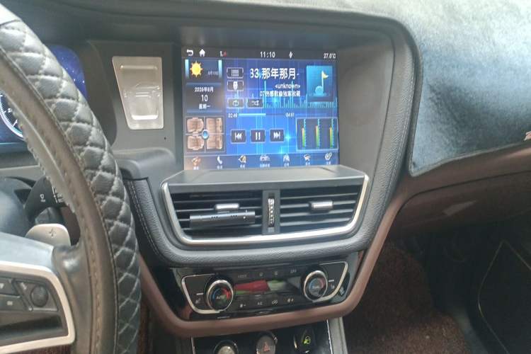 Used Zotye T600 2016 Sport Edition 2.0T DCT Prestige Model Audio And AC Panel