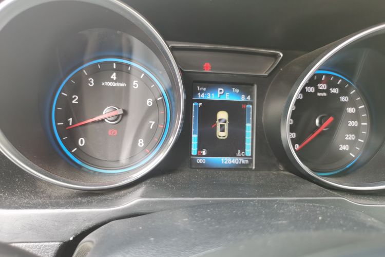 Used Zotye T600 2018 Sport Edition 1.5T Automatic Prestige Model Odometer Close Up