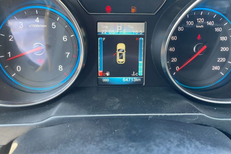 Used Zotye T600 2018 Sport Edition 1.5T Automatic Luxury Model Odometer Close Up