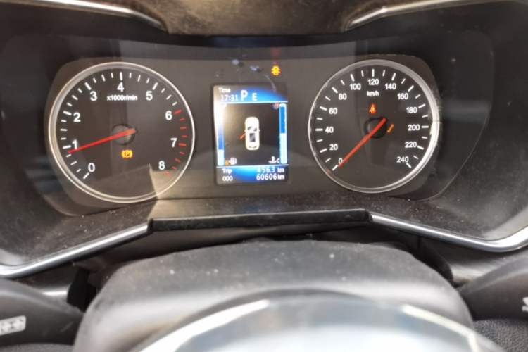 Used Zotye T600 2019 1.5T Automatic Luxury Edition Odometer Close Up