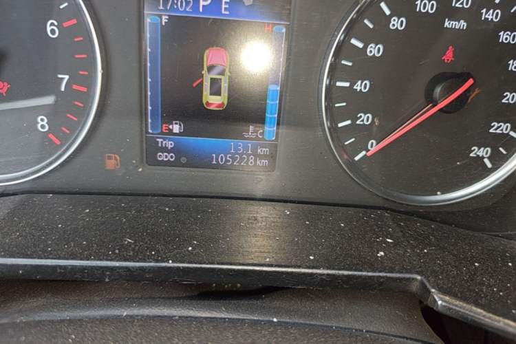 Used Zotye T600 2019 1.5T Automatic Luxury Edition Odometer Close Up
