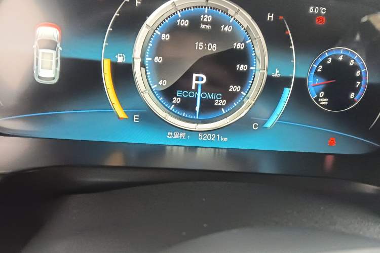 Used Zotye T600 Coupe 2017 1.5T Automatic Luxury Model Odometer Close Up