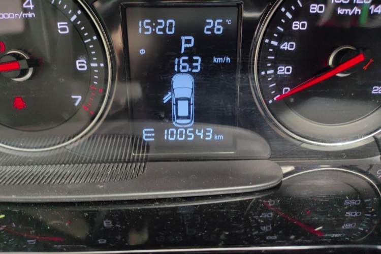 Used Zotye T600 Coupe 2017 1.5T Automatic Luxury Model Odometer Close Up