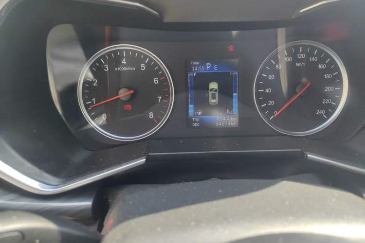 Used Zotye T600 Coupe 2017 1.5T Automatic Luxury Model Odometer Close Up