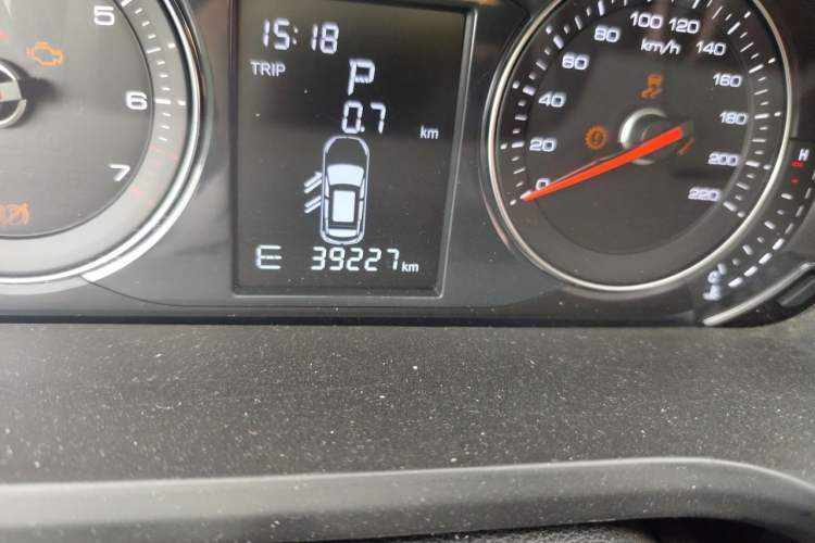 Used Zotye T600 Coupe 2017 1.5T Automatic Luxury Model Odometer Close Up