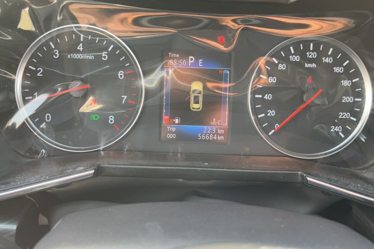 Used Zotye T600 Coupe 2017 1.5T Automatic Luxury Model Odometer Close Up