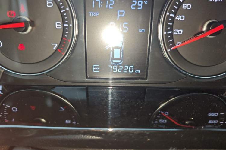Used Zotye T600 Coupe 2017 1.5T Automatic Luxury Model Odometer Close Up