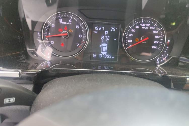 Used Zotye T600 Coupe 2017 1.5T Automatic Luxury Model Odometer Close Up
