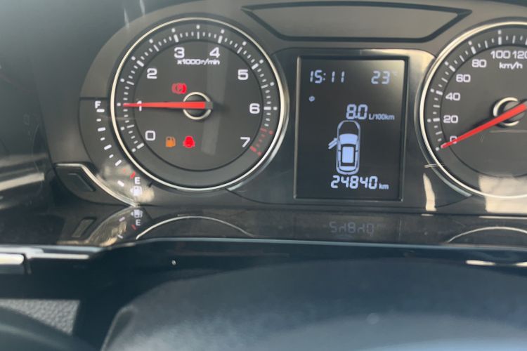Used Zotye T600 Coupe 2017 1.5T Manual Luxury Model Odometer Close Up