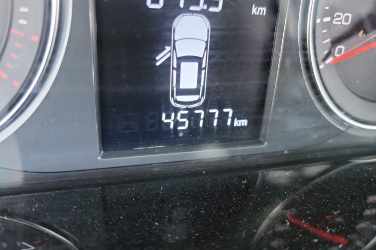 Used Zotye T600 Coupe 2017 1.5T Manual Luxury Model Odometer Close Up