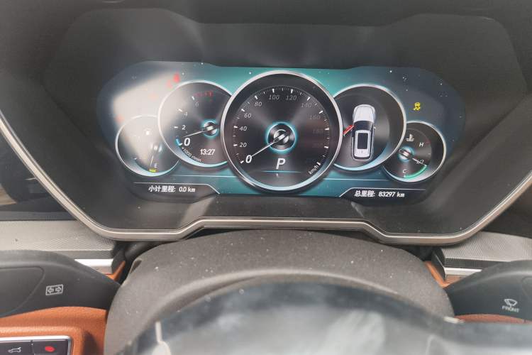 Used Zotye T700 2017 1.8T Dual-Clutch Flagship Model Odometer Close Up