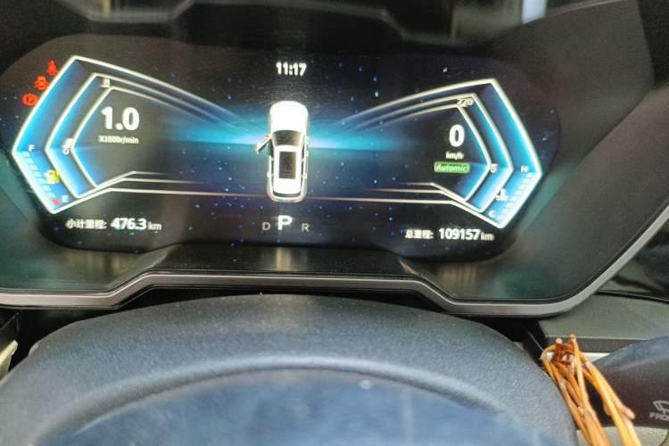 Used Zotye T700 2017 1.8T Dual-Clutch Prestige Model Odometer Close Up