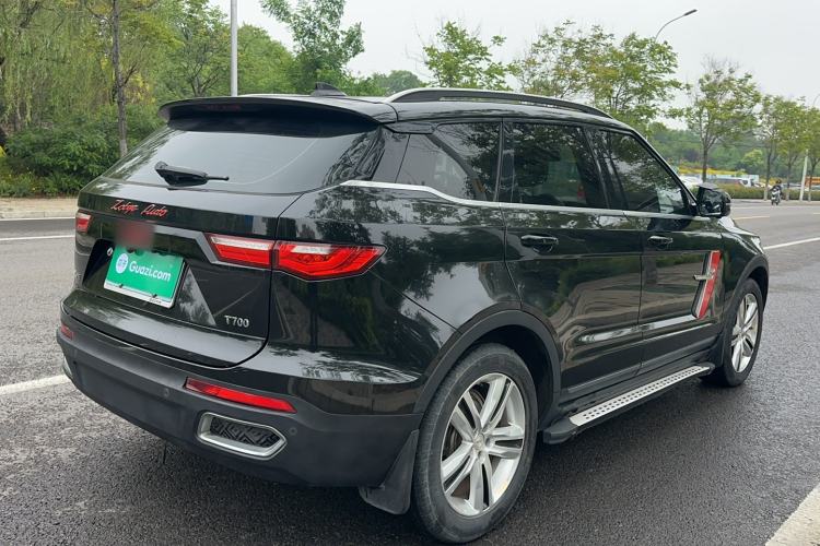 Used Zotye T700 2017 1.8T Dual-Clutch Luxury Model Rear Right 45 Deg