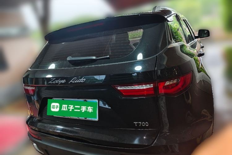 Used Zotye T700 2017 1.8T Dual-Clutch Flagship Model Rear