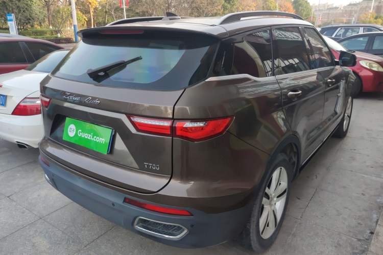 Used Zotye T700 2017 1.8T Dual-Clutch Prestige Model Rear Right 45 Deg