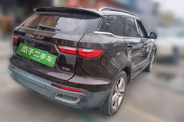 Used Zotye T700 2017 1.8T Dual-Clutch Luxury Model Rear Right 45 Deg
