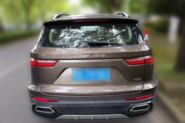 Used Zotye T700 2017 1.8T Dual-Clutch Prestige Model Rear