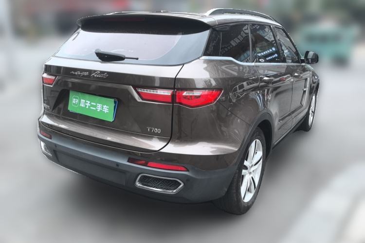 Used Zotye T700 2017 1.8T Dual-Clutch Prestige Model Rear Right 45 Deg