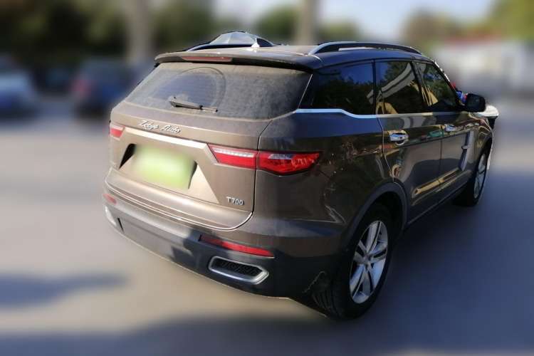 Used Zotye T700 2017 1.8T Dual-Clutch Luxury Model Rear Right 45 Deg