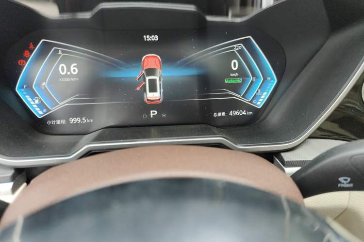 Used Zotye T700 2017 1.8T Dual-Clutch Prestige Model Odometer Close Up