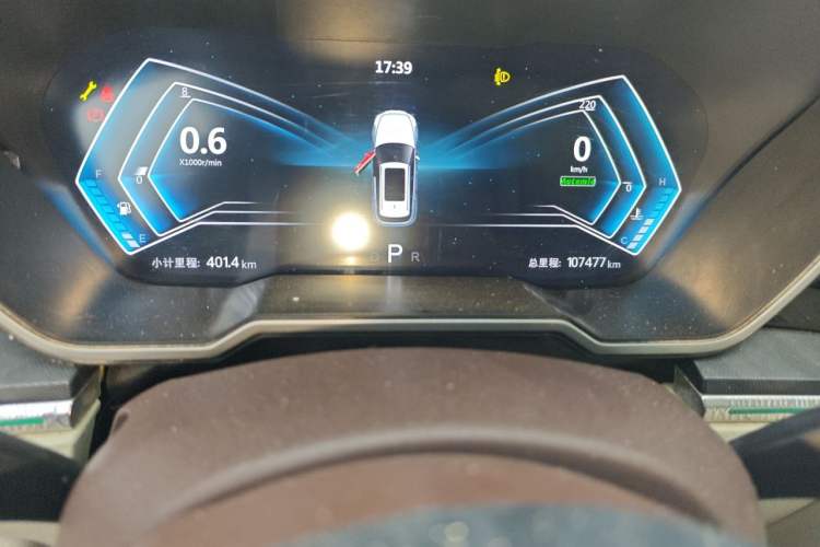 Used Zotye T700 2017 1.8T Dual-Clutch Prestige Model Odometer Close Up