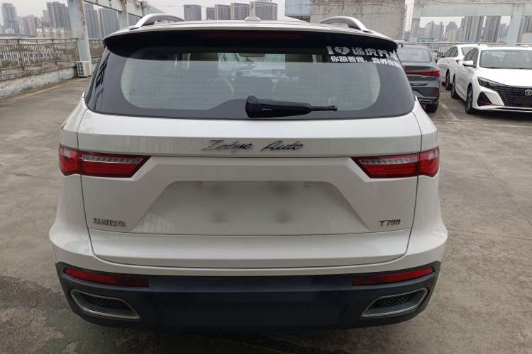 Used Zotye T700 2017 1.8T Manual Luxury Model Rear