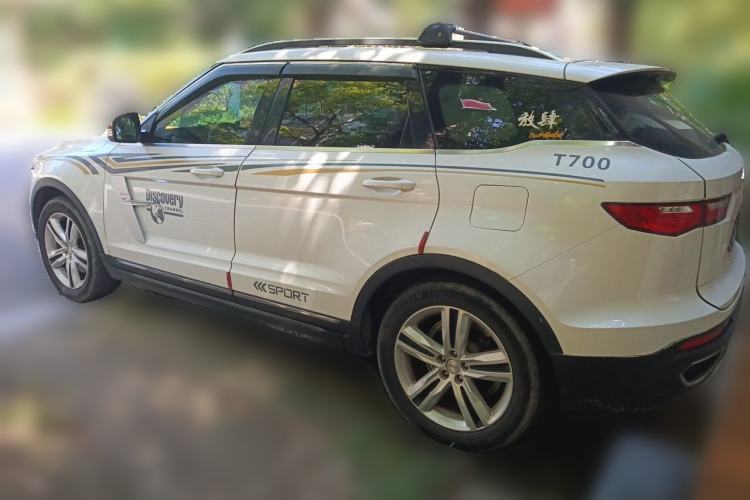 Used Zotye T700 2017 1.8T Manual Luxury Model Rear Left 45 Deg