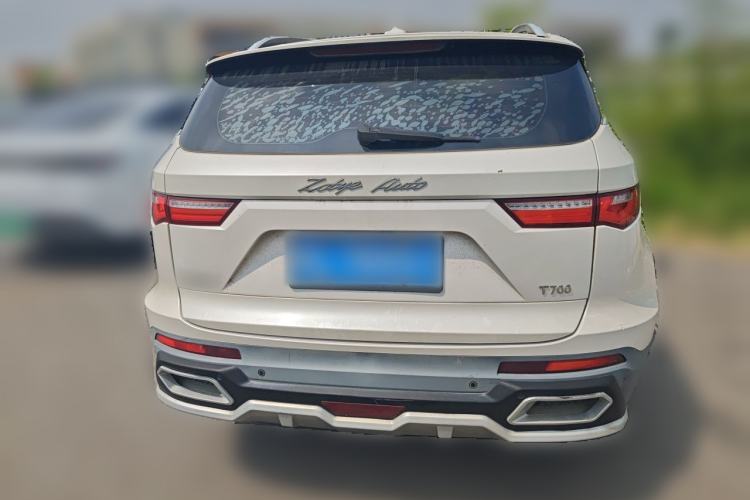 Used Zotye T700 2017 1.8T Manual Luxury Model Rear