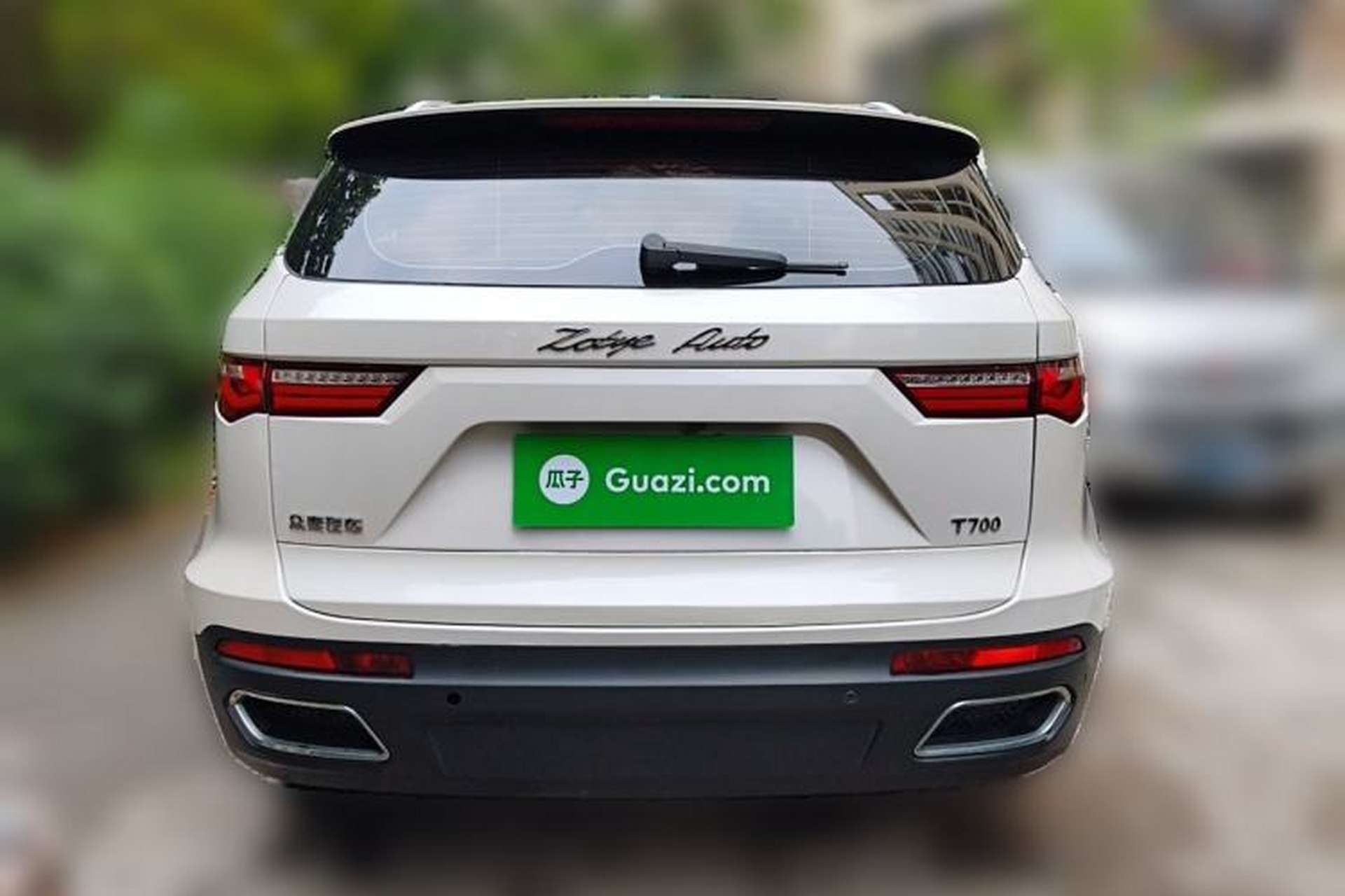 Used Zotye T700 2017 1.8T Dual-Clutch Prestige Model Rear