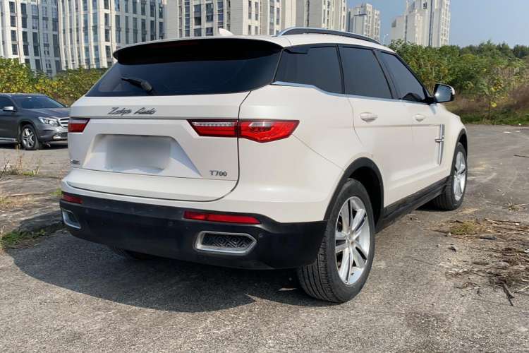 Used Zotye T700 2017 1.8T Dual-Clutch Luxury Model Rear Right 45 Deg