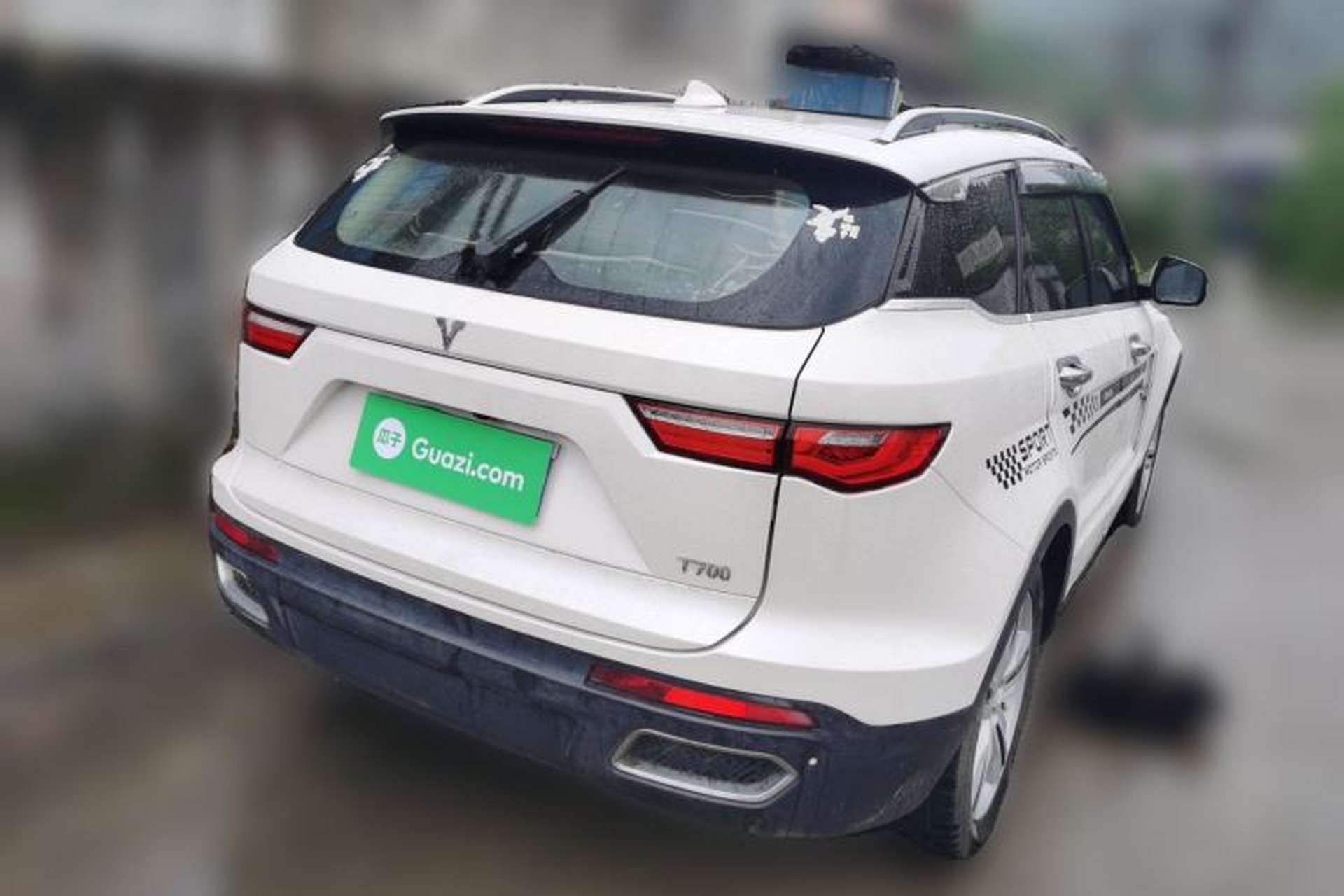 Used Zotye T700 2017 1.8T Dual-Clutch Prestige Model Rear Right 45 Deg
