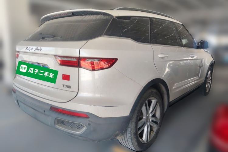 Used Zotye T700 2017 1.8T Dual-Clutch Prestige Model Rear Right 45 Deg