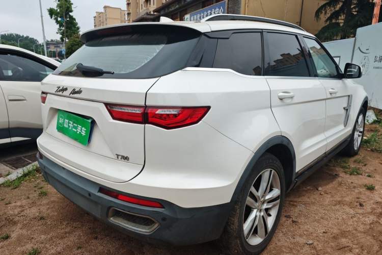 Used Zotye T700 2017 1.8T Dual-Clutch Prestige Model Rear Right 45 Deg