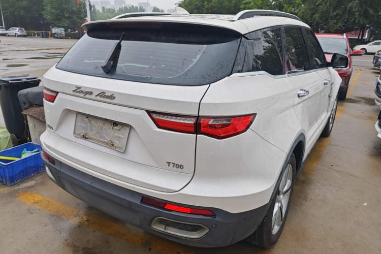 Used Zotye T700 2017 1.8T Dual-Clutch Prestige Model Rear Right 45 Deg