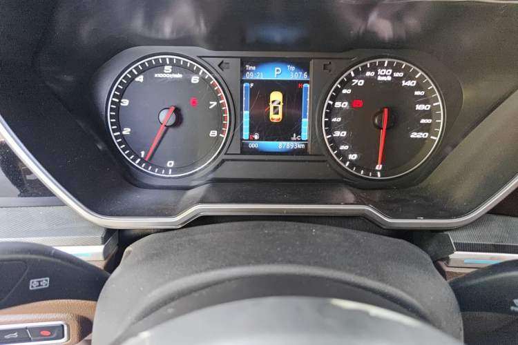 Used Zotye T800 2018 2.0T Automatic Luxury Connected 7-Seater Odometer Close Up