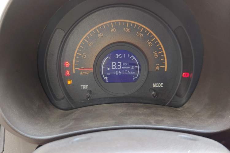 Used Zotye Z100 2013 1.0L Comfort Model Odometer Close Up