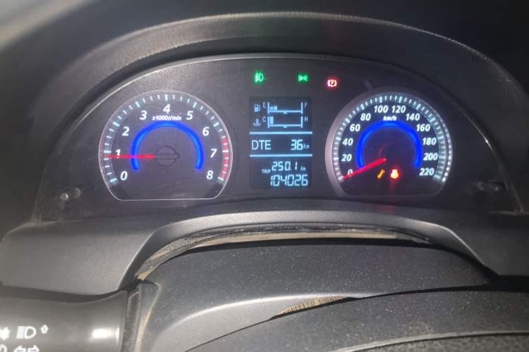Used Zotye Z300 2012 1.5L Manual Elite Edition Odometer Close Up