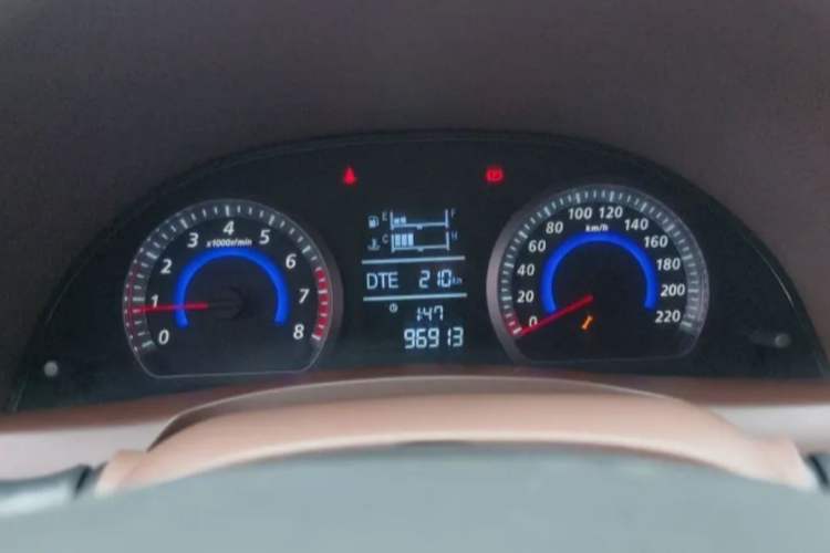 Used Zotye Z360 2017 1.5L Manual Luxury Model Odometer Close Up
