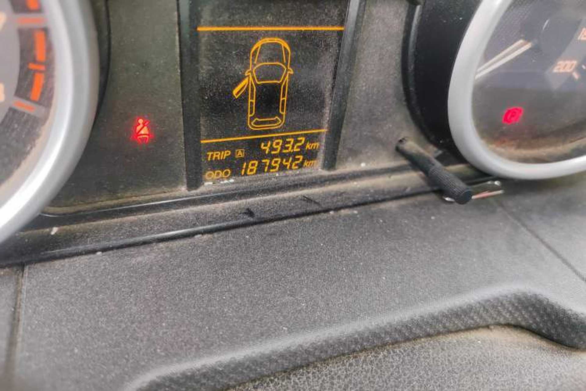 Used Zxauto C3 2014 1.5L Manual Business Edition Odometer Close Up